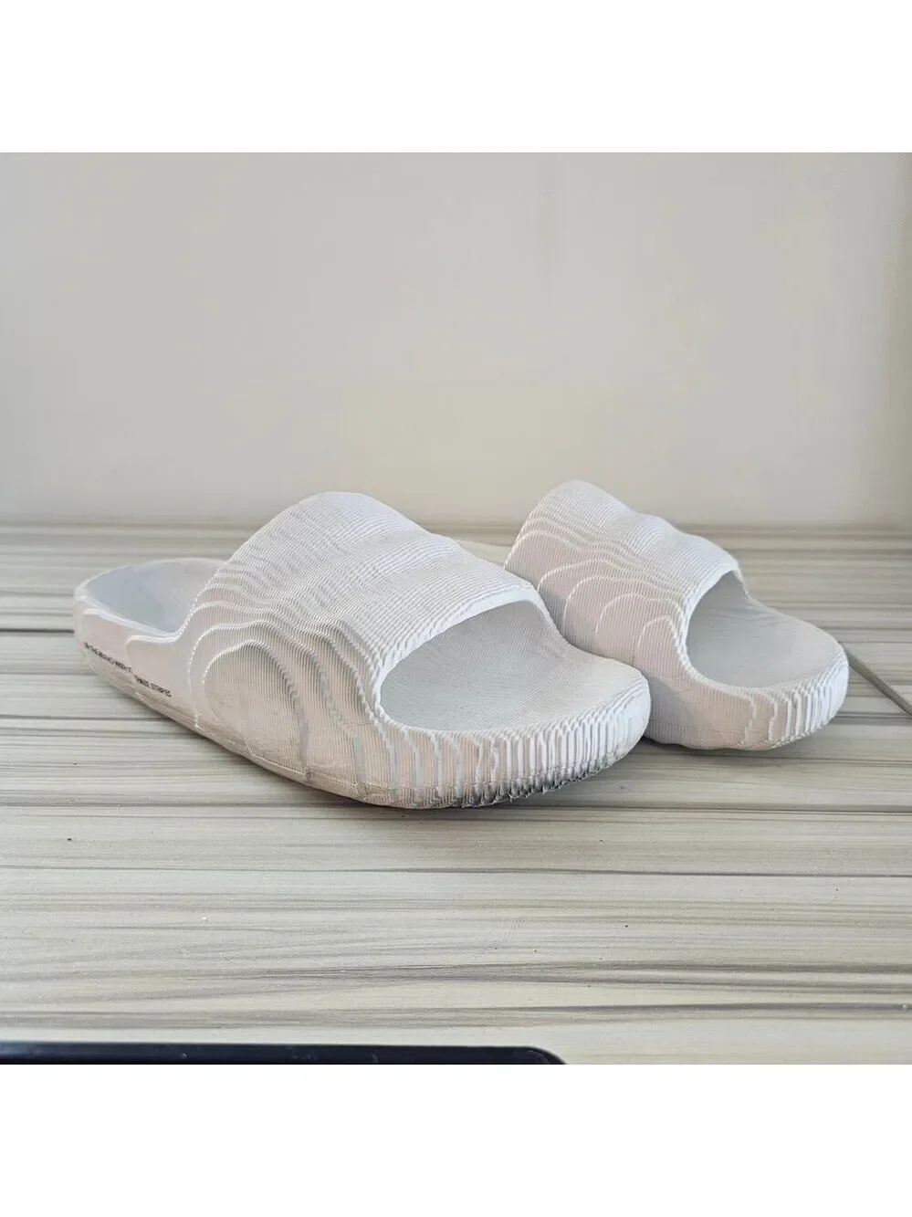 Adidas Originals Adilette 22 Men's Slide Sandals White Size 5
